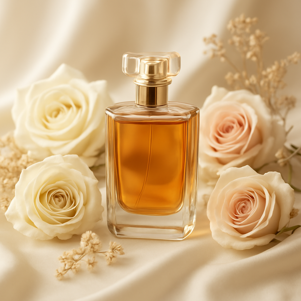 Perfume with white florals